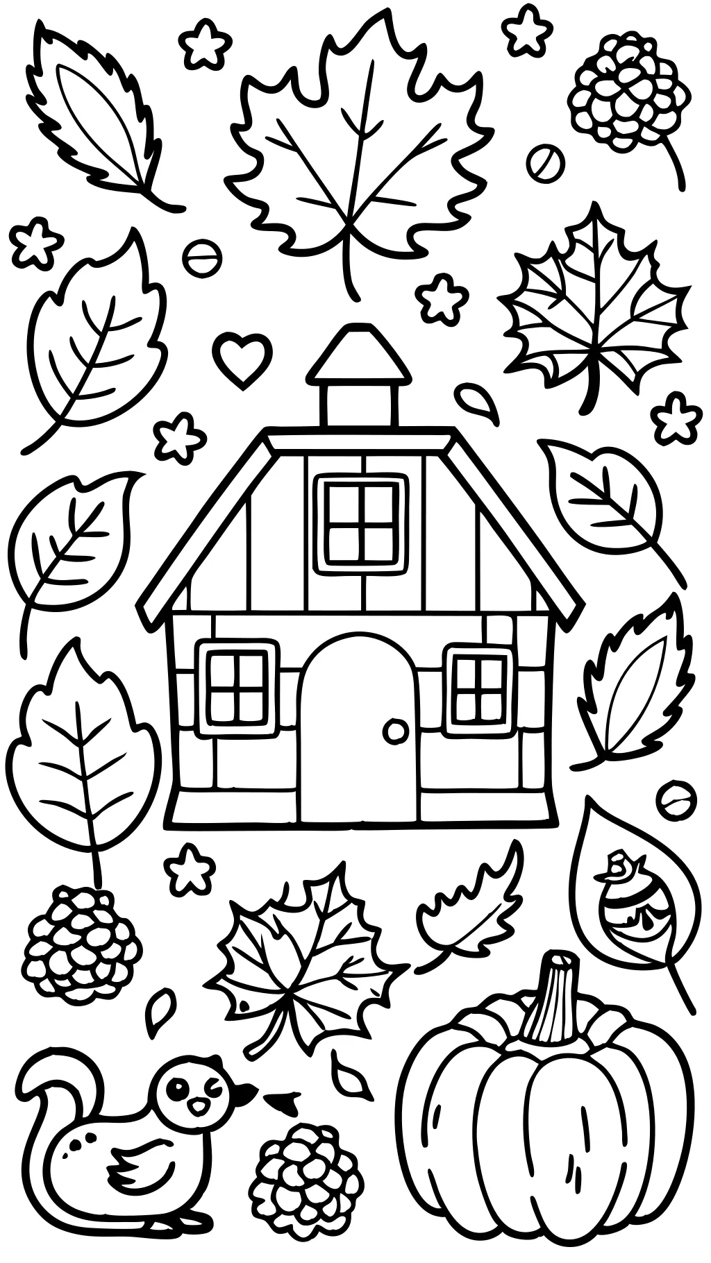 fall coloring page